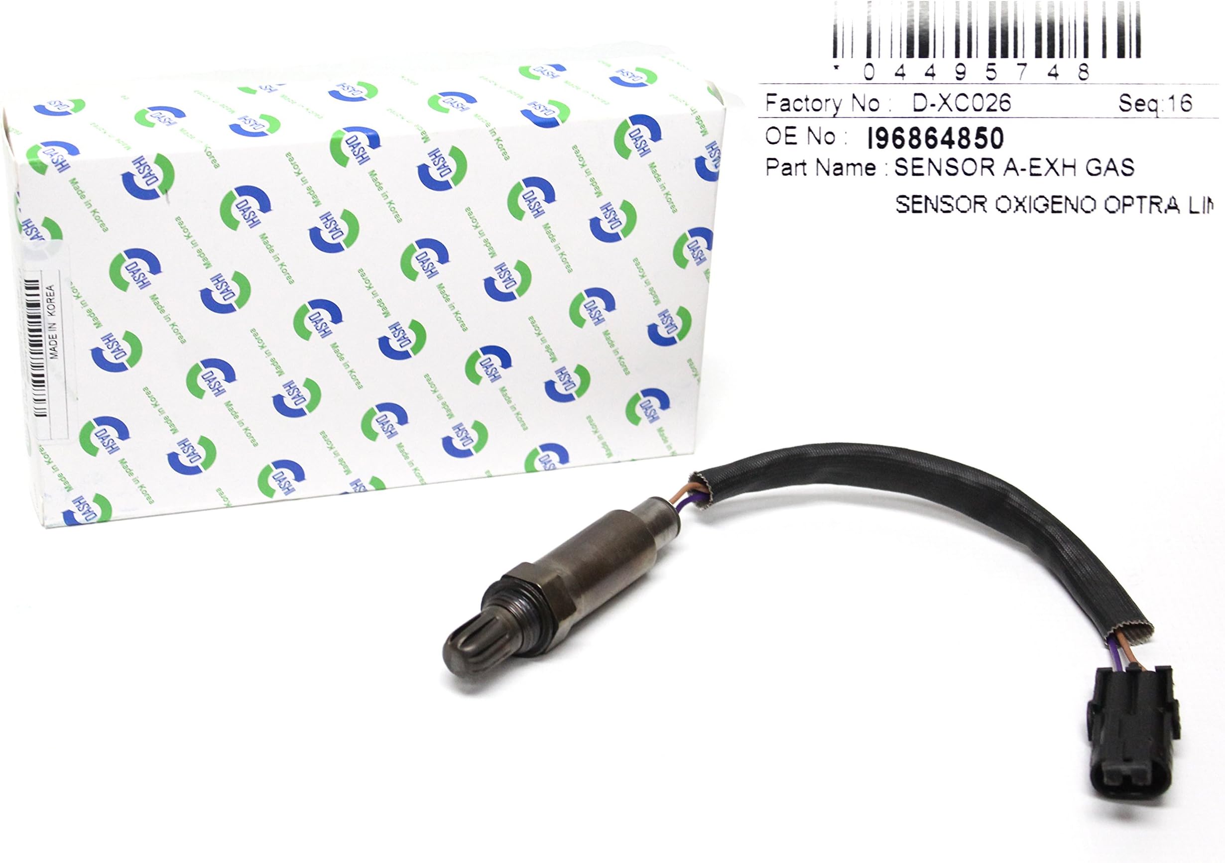 Dashi Genuine Oxygen Sensor for Chevy Chevrolet Optra Limited (2 cables) Part: 96864850, 18213-85Z20, 1821385Z20