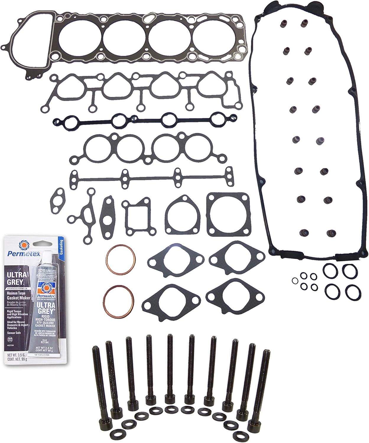 Gaskets 911/94 Nissan 240SX 2.4L DOHC 16v KA24DE Head Gasket Set Bolt