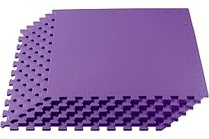We Sell Mats – ½ Inch Thickness Multipurpose EVA Foam Floor Tiles – Interlocking Floor Mat for Indoor Gym, Playroom, and Home Use