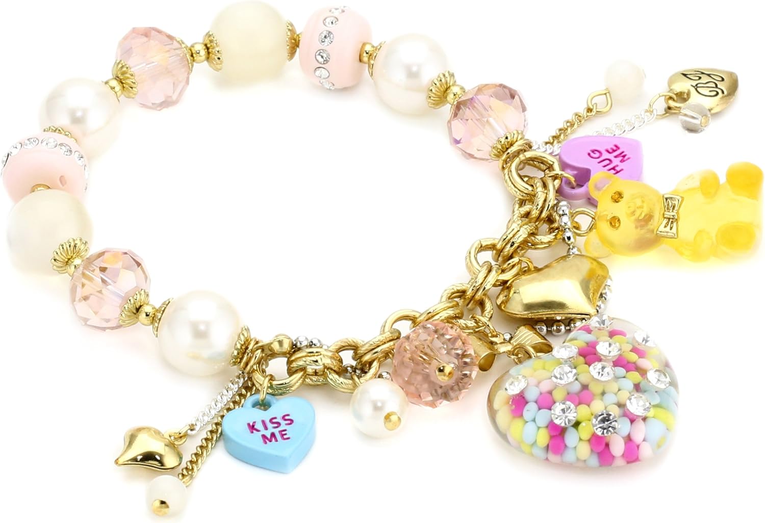 Betsey Johnson "Candy Land Candy Heart MultiCharm Half