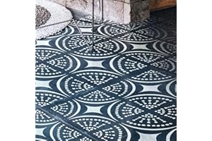 PINKIPO 2 Pcs 12" x 12" Tile Stencil Painting Stencil for Walls and Floors - Reusable - Stencils for Painting - Stencil for Home Decor (Design-2)