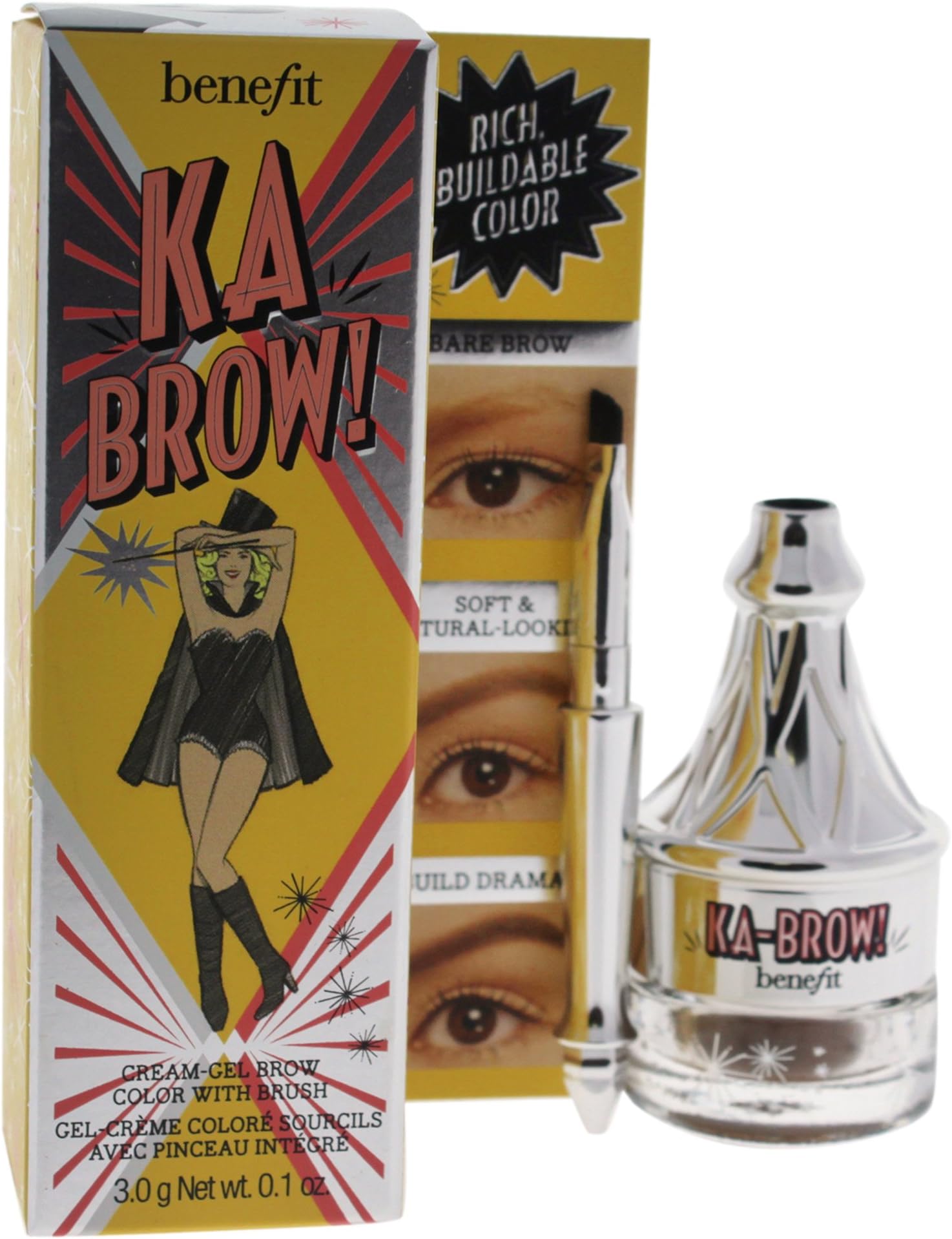 Benefit Ka-brow! Cream-gel, 03 Medium, 0.1 Ounce