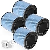 GoKBNY 4-Pack AP0601 Replacement Filter Compatible with AIRTOK AP0601 Purifier, Part # AP0601-RF, with Aromatherapy Tablets
