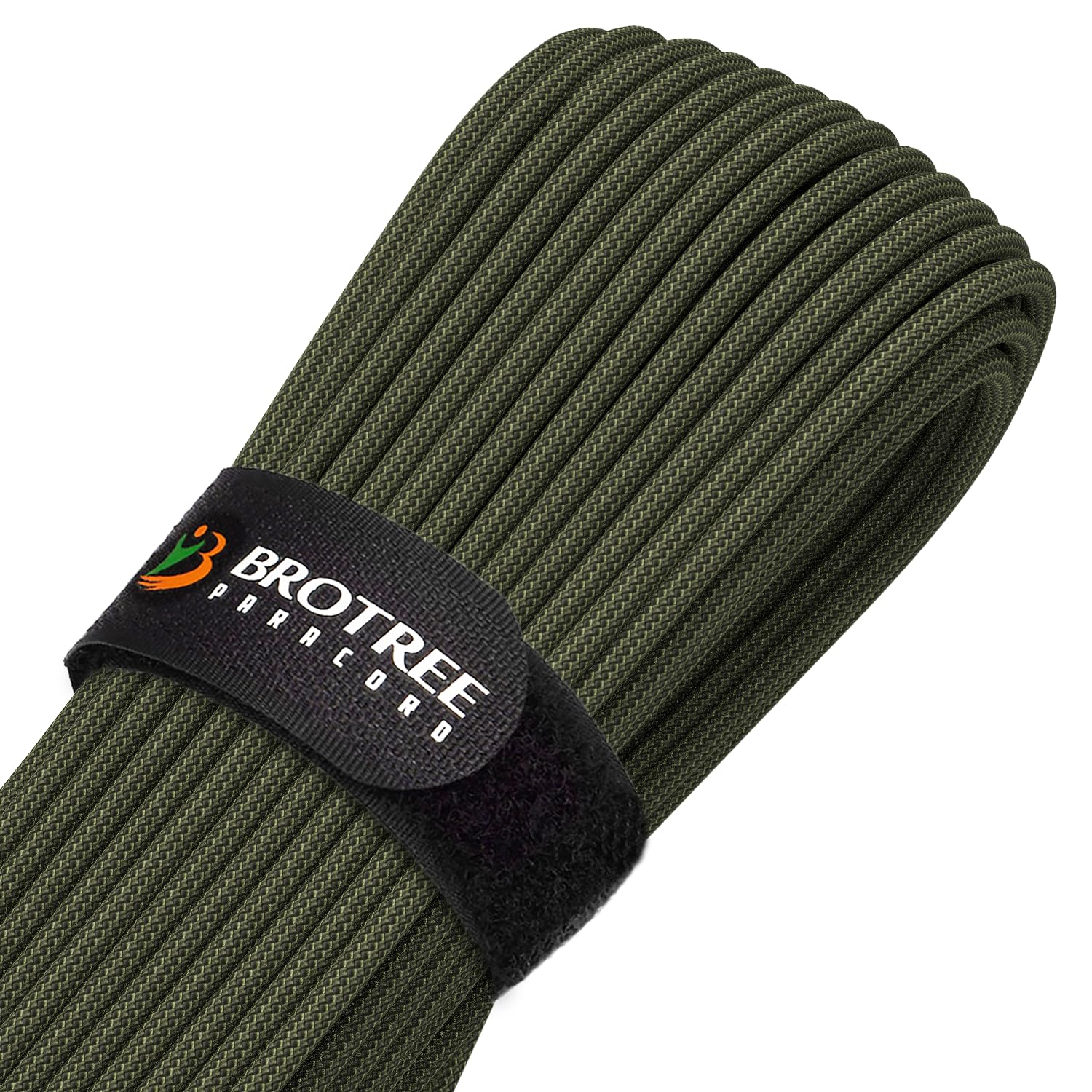 Brotree Paracord 4mm 30M 9 Strands 100% Nylon Rope Type 3 Parachute Cord for Outdoor, Bracelet, DIY - 280kg Breaking Load (Army Green)