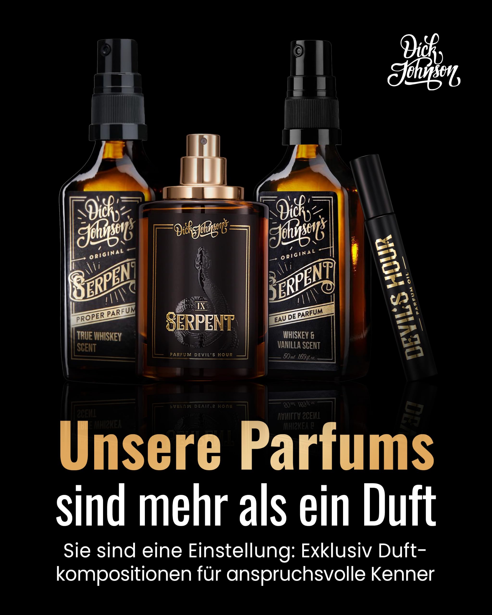 DICK JOHNSON Serpent Eau de Parfum 50 ml, Whiskey-Vanille Herrenduft 2