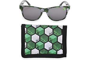 PAN OCEANIC LTD Pan Oceanic Boys Sunglasses with Tri Fold Wallet Kids Glasses Set