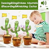 seOSTO Volume Control Talking Cactus Toy Repeats What You Say 12.6in view 2