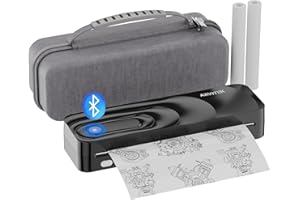 Arvitek Portable Thermal Printers for Travel, Wireless Inkless Thermal Printer Support 8.5" X 11" Letter & A4, Mobile Printer