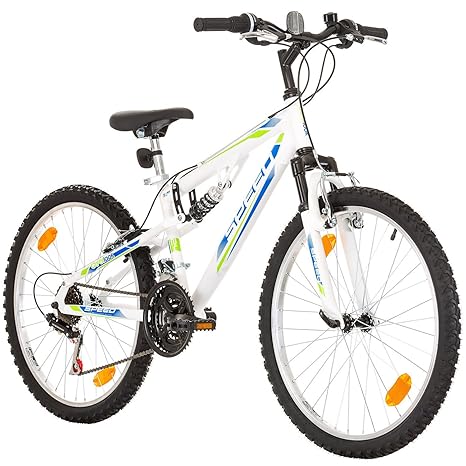 Multibrand, PROBIKE Speed 24 Jungen Fahrrad, 24 Zoll, 330mm, FSP Mountainbike, 18 Gang, Unisex, Kotflügel Set
