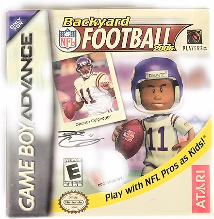 Amazon Com Backyard Football Nfl 2006 Game Boy Advance Video Game