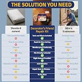 Decorator's Friend Cement Ready Mixed 2.5kg Waterproof 20 Min Set Kit view 6