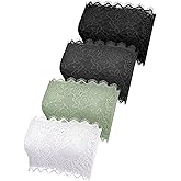 4 Pieces Women's Lace Bandeau Bra Strapless Bralette Seamless Crop Tube Top