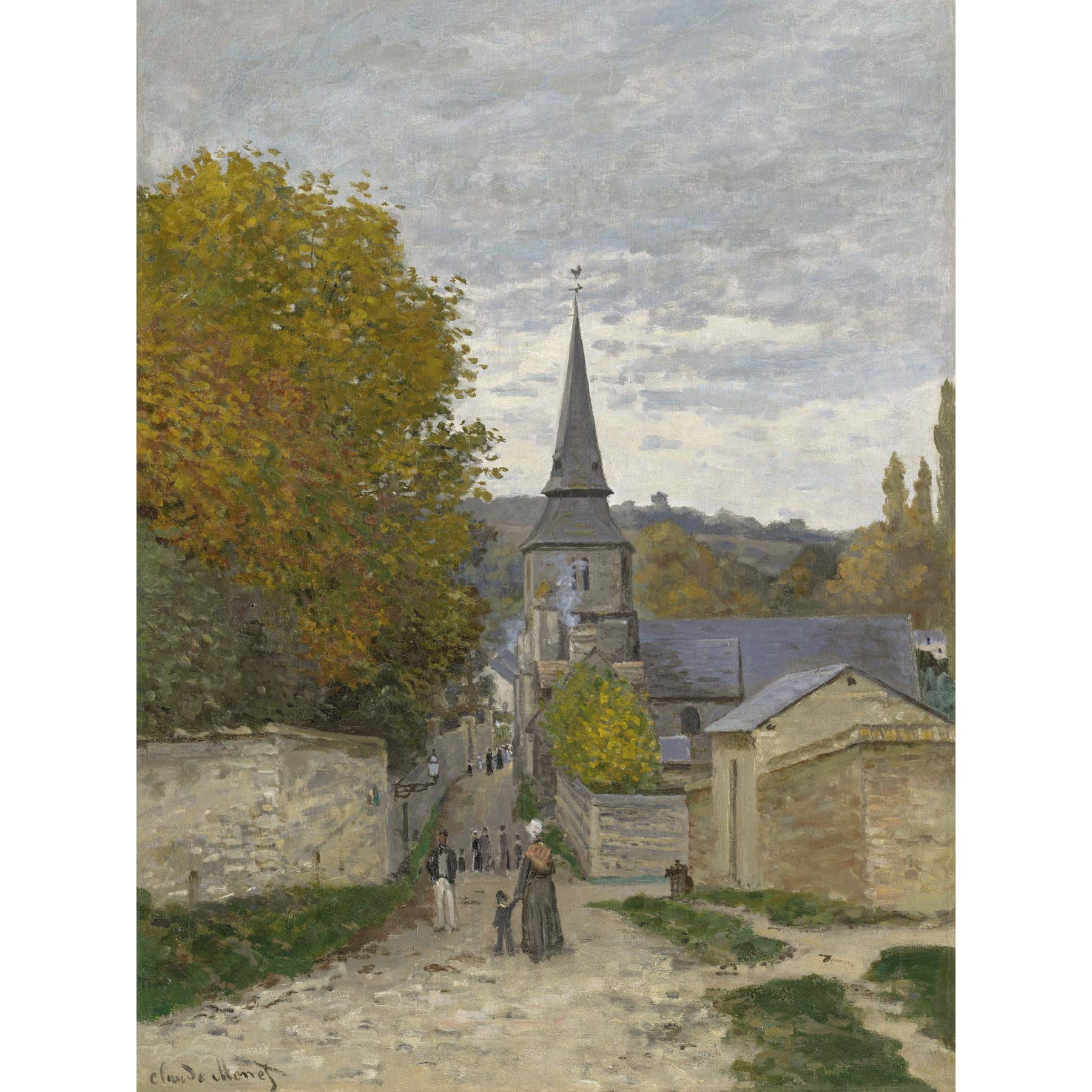 Artery8 Claude Monet Street In Sainte Adresse 1867 Painting Large Wall Art Poster Print Thick Paper 18X24 Inch