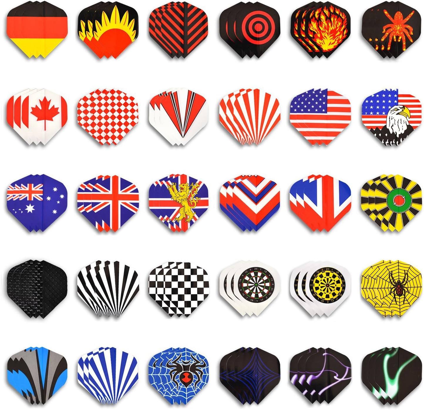 WIN.MAX Dart Flights Dart Flight Dartflys Standartform für Dartpfeile Steel Soft