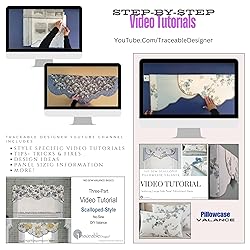 Traceable Designer Scalloped Window Valance, Sewing