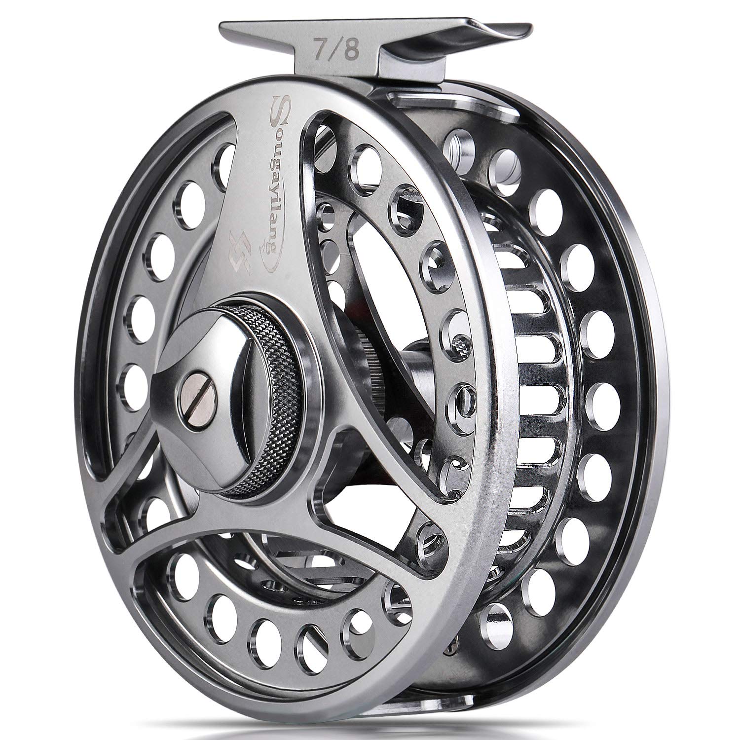 Sougayilang Fly Fishing Reel Ultralight Anti-Oxidation,CNC-machined Aluminum Alloy Body and Spool fly fishing reels size 7/8