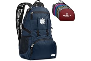 TRIPPED TRAVEL GEAR Travel Backpack- Packable lightweight daypack for hiking, gym, and airplane