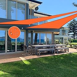 Jneaicn Shade Sail Waterproof Sun Canopy Triangle