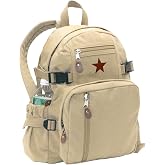 Rothco Khaki Vintage Star Back Pack with Red Star 9162