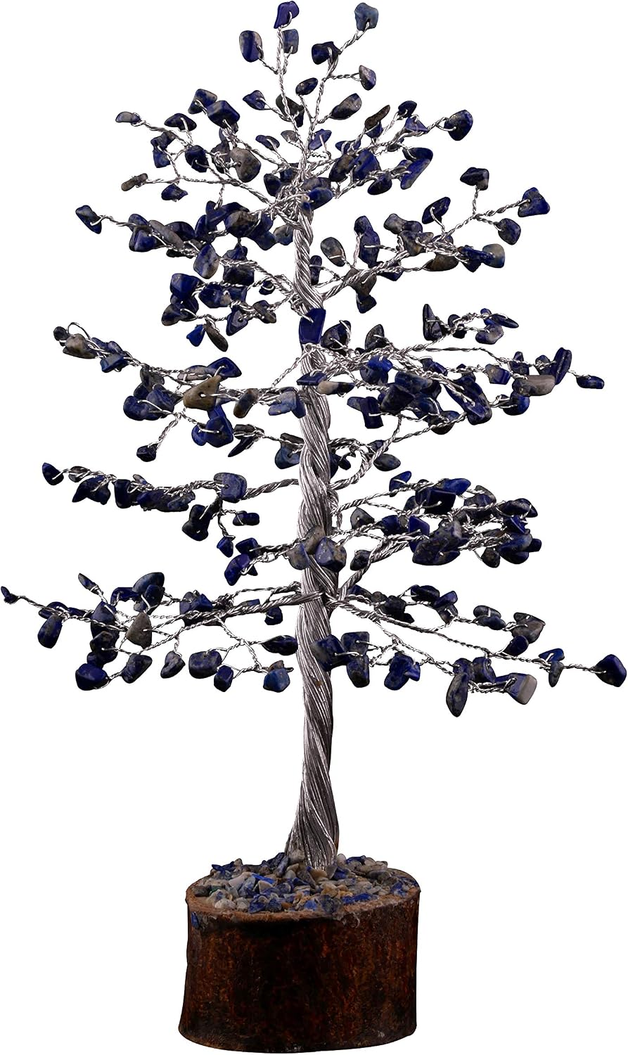Lapis Lazuli crystal tree, crystals and gemstones tree of life artificial bonsai crystal tree, decorative home accessories