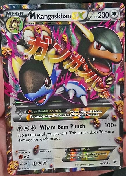 Mmega Kangaskhan 79106 Pokemon Card Xy Flashfire Holo Rare