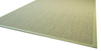 Sisal Teppich Brazil Mit Bordure Farbe Grun Premium Qualitat 100