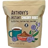 Anthony's Instant Chicory Root, 8 oz, Gluten Free, Caffeine Free, Non GMO, Coffee Alternative