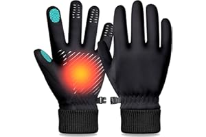 LOUXPERT Winter Gloves for Women and Men: Water Resistant Thermal Gloves for Running, Hiking, Cold Weather Touchscreen Gloves for Snow, Outdoor Work