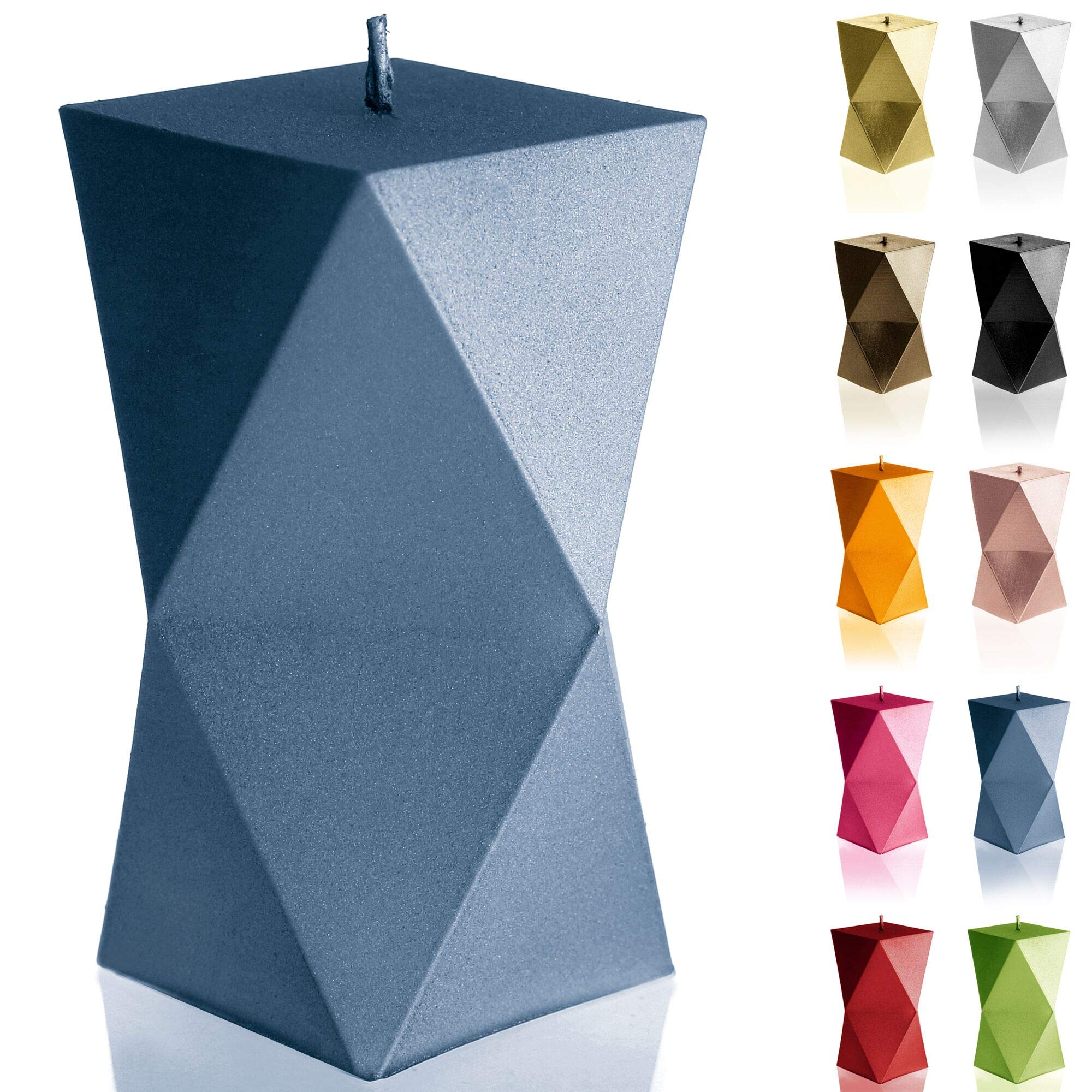 Candellana Handmade Geometric Candle Gift- Funny - Decorative Candle - Home Decor Gift Idea- Gifts for Friends - Cotton Wick - 25Hours Burning Time - Jeans