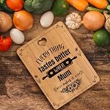 Apjielop Engraved Bamboo Cutting Board for Mum Mothers Day Birthday Gift view 3
