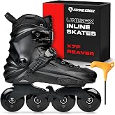 FlyingEagle X7F Reaver &amp; Reaver Pro Inline Roller Skates, 11 Size Options | Rockerable Frame, CNC Aluminum Chassis, Removable Superfit Liner, 85A Wheels, Triple Closure Fit, Outdoor Riding, Unisex