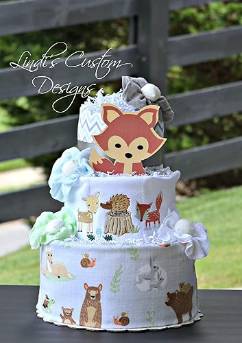 forest diaper cake