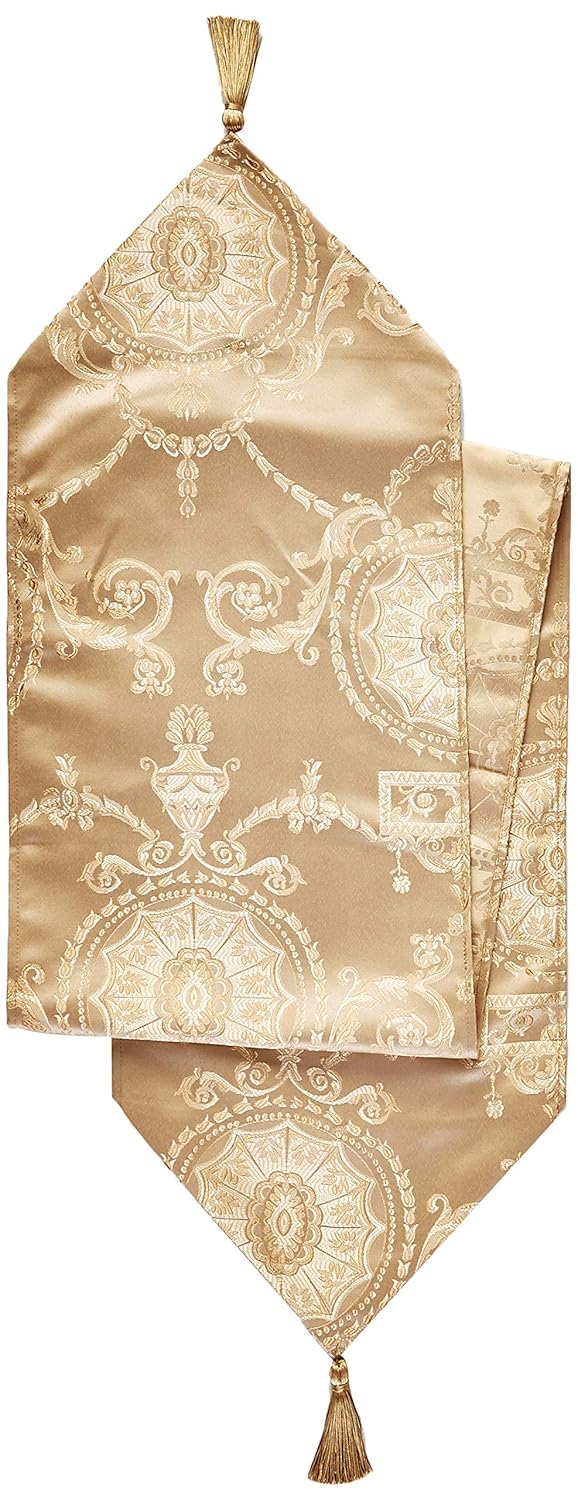 Best gold damask table runner