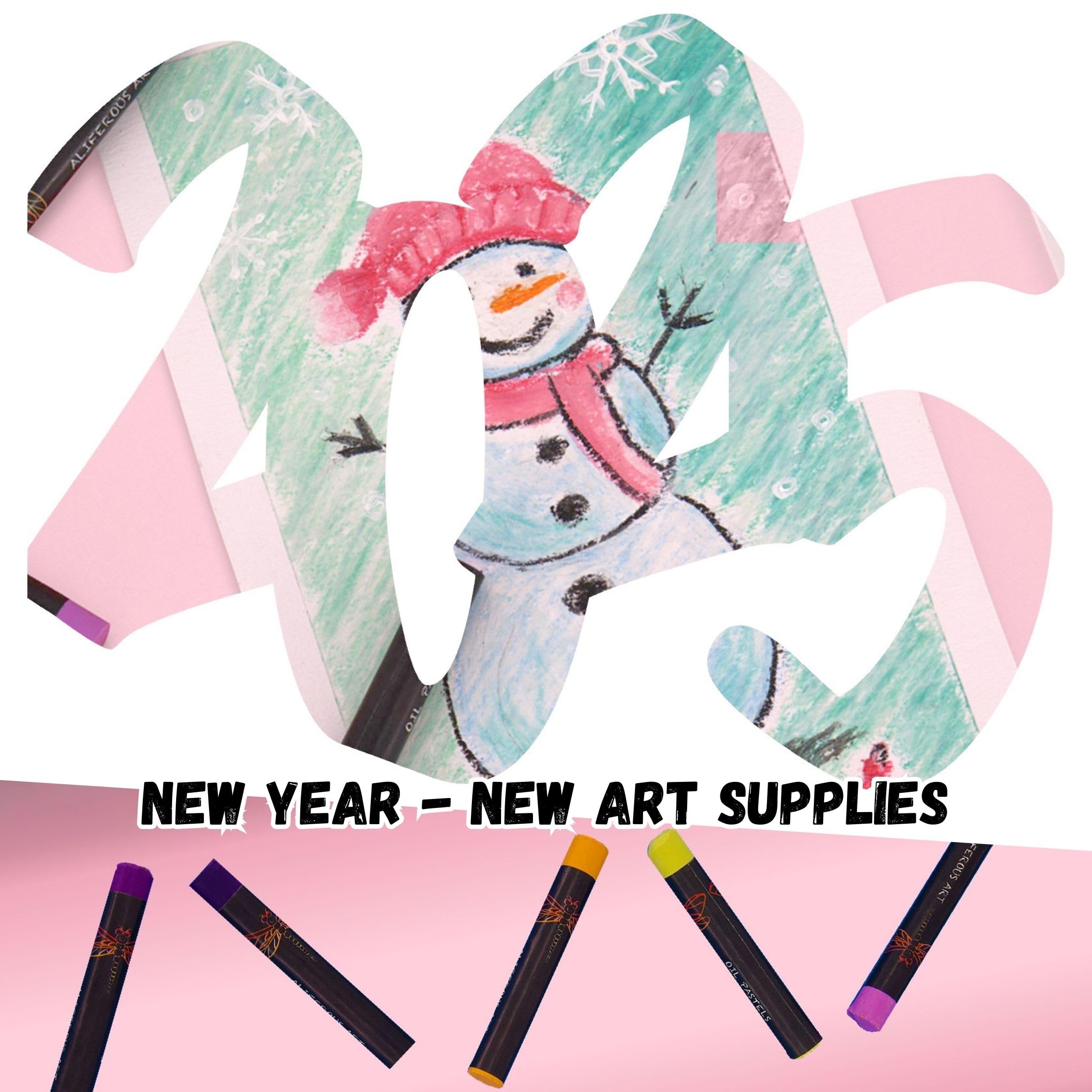 Aliferous Art Oil Pastels for Kids - 48 Color Pastels for Kids - Perfect Classroom Art Supplies - Easy to Blend with Vibrant Colors