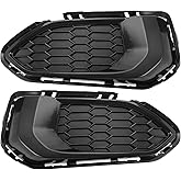 RATCHROLL Right Left Fog Light Grill for Honda Fit 2018 Front Lower Bumper Fog Light Cover Inserts No.71108T5HH50/71103T5HH50 ABS 1pair