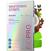InoPro Green Teeth Whitening Strips - Peroxide Free Whitening Strips - Whitening Without The Harm - Deep Stains Removal - Sen
