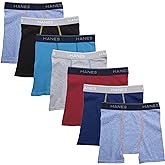 Hanes Boys' Underwear, Boxer Briefs for Boys and Toddlers, Soft Cotton, 7 and 10 Packs
