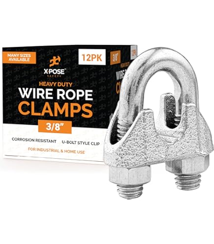 Uxcell 304 Stainless Steel 5mm Hole Wire Rope Clips, 6Pcs Wire Rope Clamp Fasteners Screws Silver - View #5