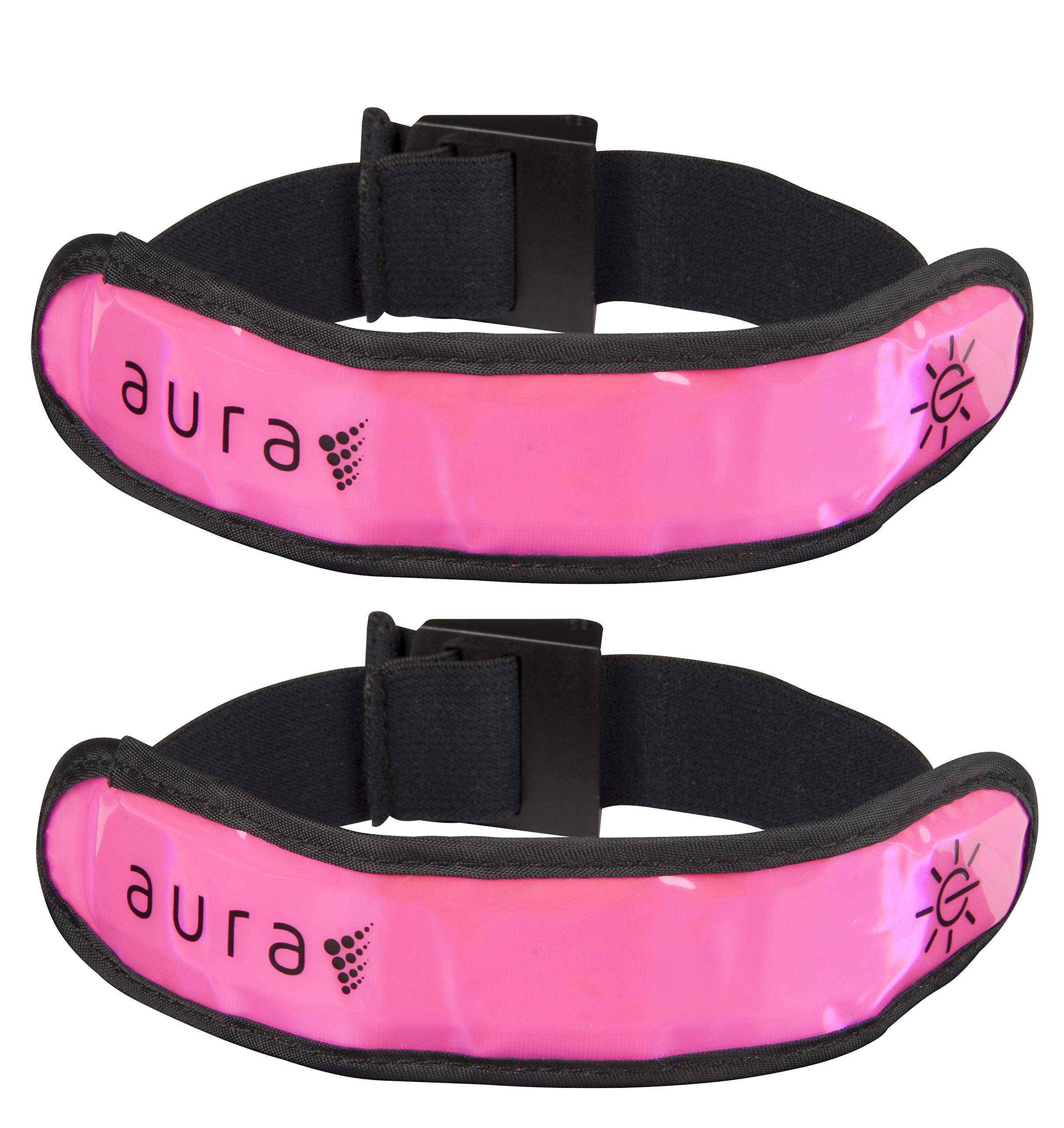 Aura LED Running Armband Arm Band - Pink, One Size