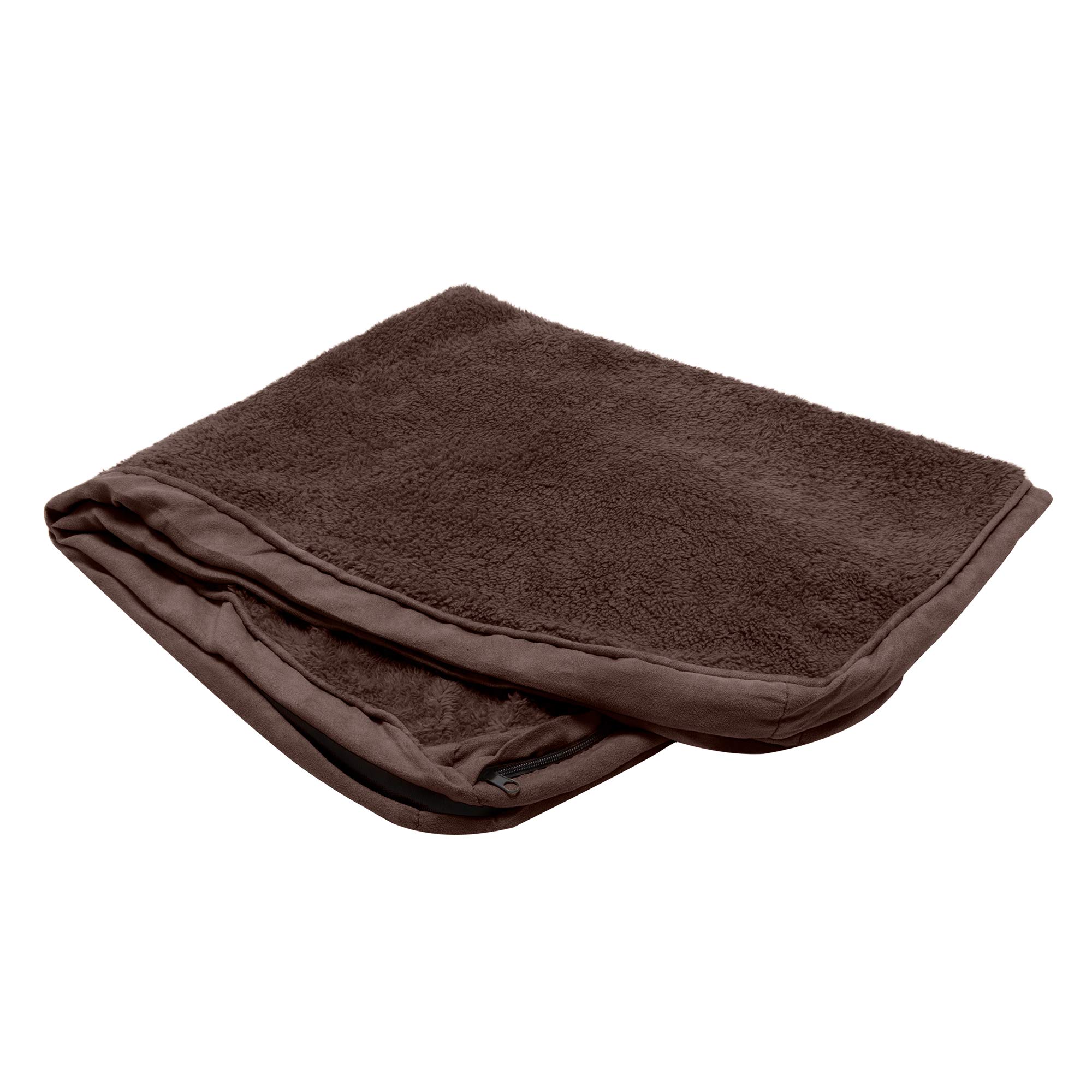 FurHaven Replacement Dog Bed Cover Terry & Suede Mattress, Machine Washable - Espresso, Jumbo (X-Large) — image 1