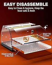 PYY Commercial Food Warmer Display, 2-Tier Electric