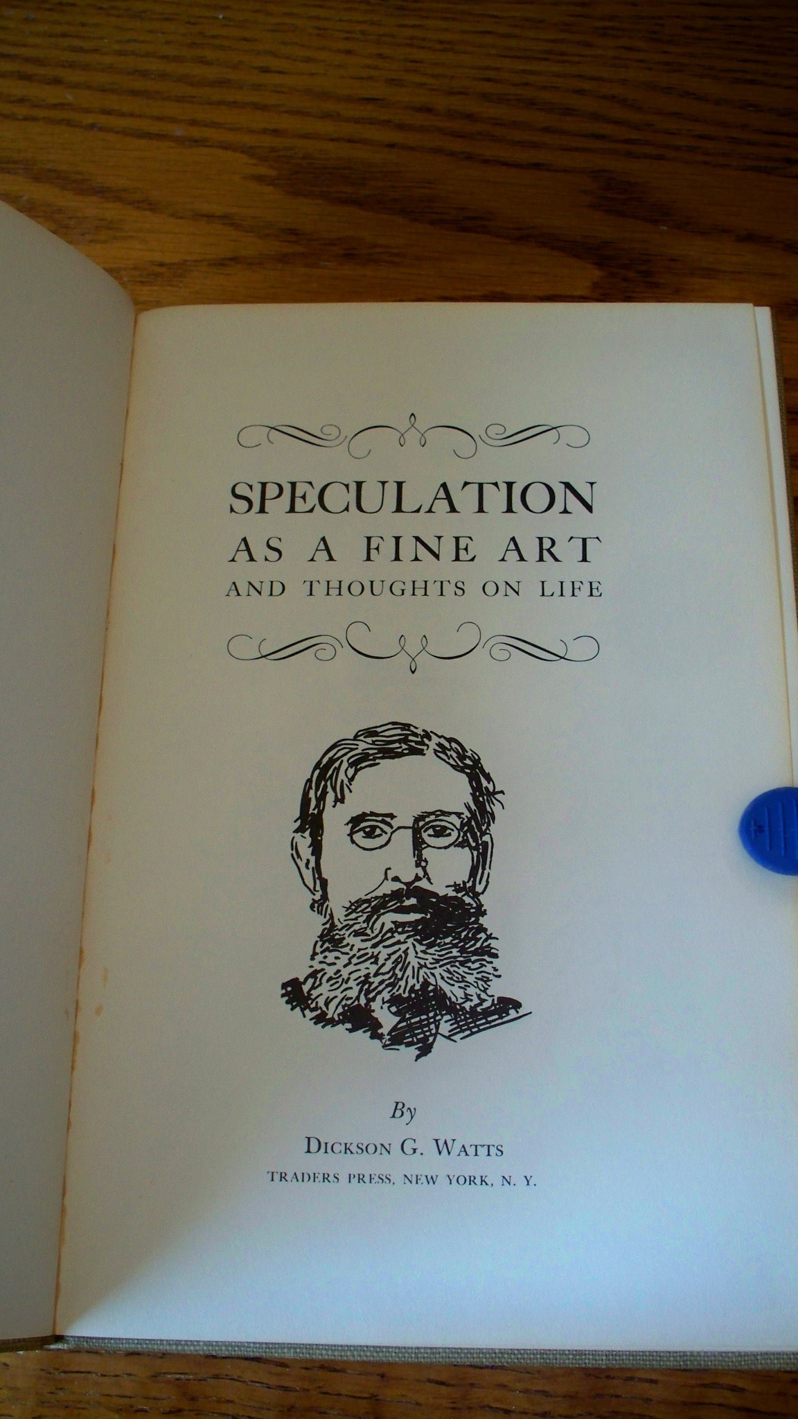 DICKSON WATTS SPECULATION AS A FINE ART PDF