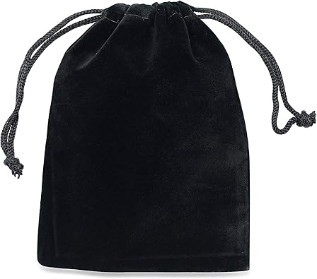 black velvet pouch bag