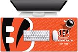 YouTheFan NFL Las Vegas Raiders Logo Series Desk Pad XL keyboard mouse view 1