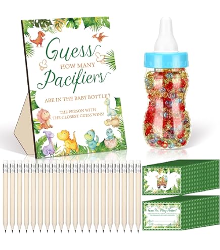 Gioco Dinosauro "What's Your Dinosaur Name" | Poster + 30 Adesivi | Attività Per Baby Shower E Feste Di Compleanno