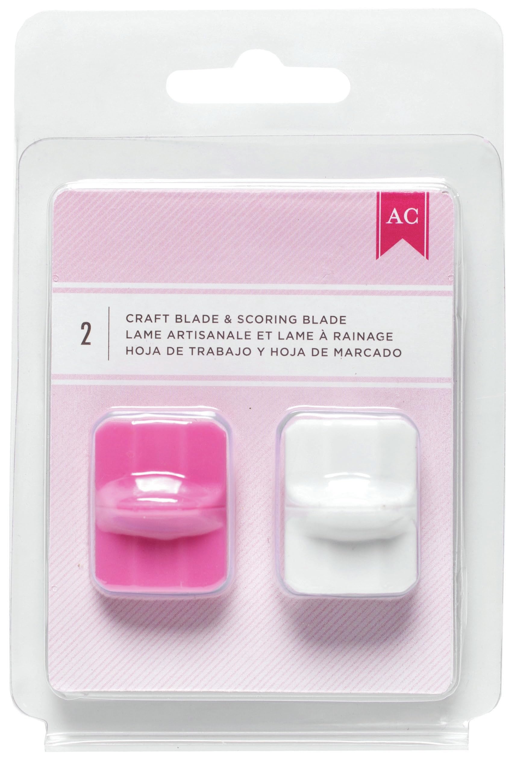 Photo 1 of American Crafts Pink Craft Blade Trimmer Blades 2/Pkg-Craft & Score for 368095 & 368096