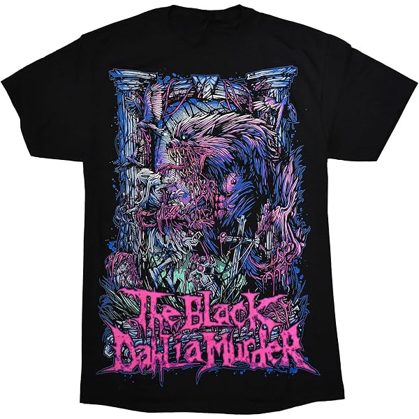 2Bhip The Black Dahlia Murder Men Short Sleeve Shirt Vintage Style