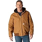Carhartt Men's J140 Loose Fit Firm Duck Insulated Flannel-Lined Active Jac