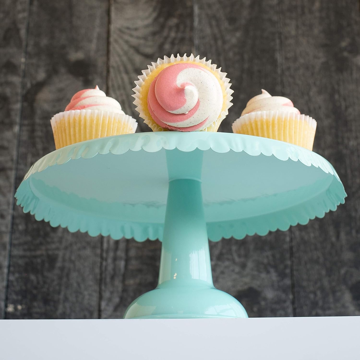  | Now Designs Tin Cake Stand, Aqua: Cake Stands