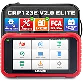 2026 Upgraded LAUNCH OBD2 Scanner CRP123E V2.0 Elite, Lifetime Updates | Diagnostics scan Tool for Engine ABS SRS AT, with 7 Resets, Oil/Throttle/SAS/BMS/EPB/DPF/ABS Bleeding, Battery Test, FCA SGW